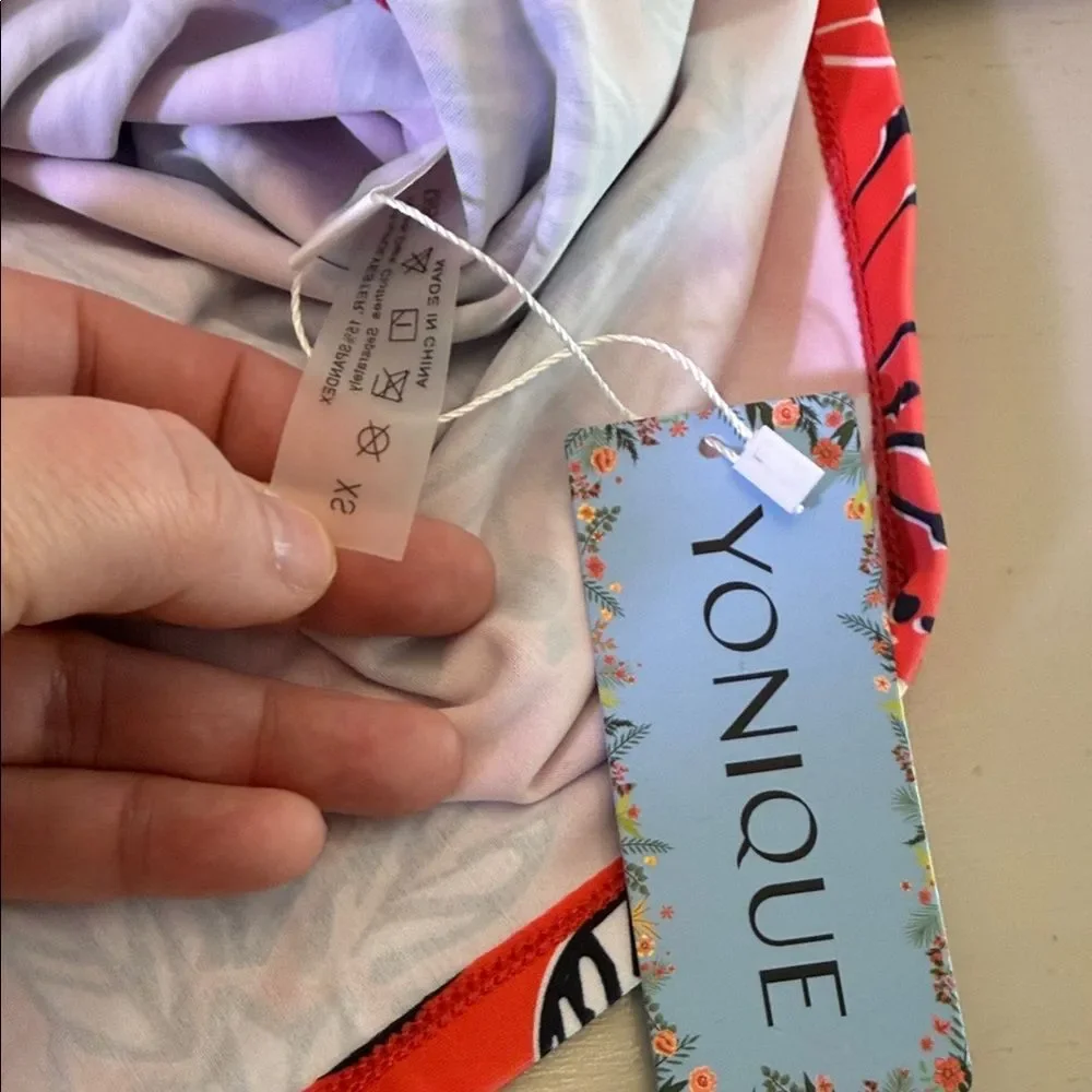 Yonique 3 Piece Tankini Swimsuits Size XS